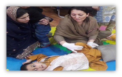 Children with Special needs Attending Physiotherapy Session